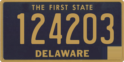 DE license plate 124203