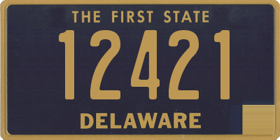 DE license plate 12421