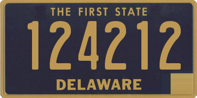 DE license plate 124212