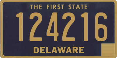 DE license plate 124216