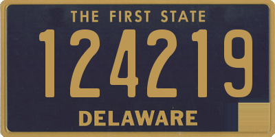 DE license plate 124219