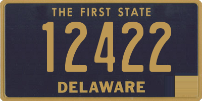 DE license plate 12422