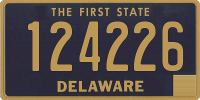 DE license plate 124226