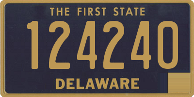 DE license plate 124240