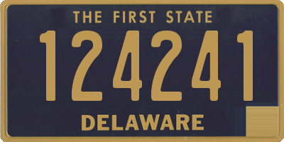 DE license plate 124241