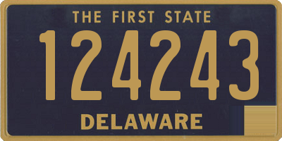 DE license plate 124243