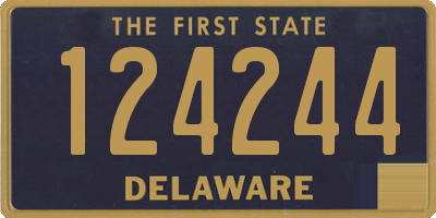 DE license plate 124244