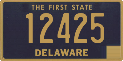 DE license plate 12425