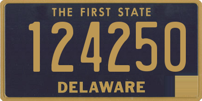 DE license plate 124250