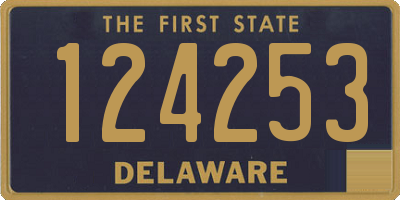 DE license plate 124253