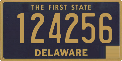 DE license plate 124256