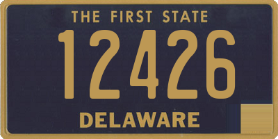 DE license plate 12426