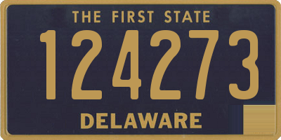 DE license plate 124273