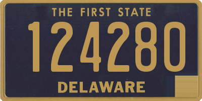 DE license plate 124280