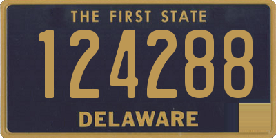 DE license plate 124288