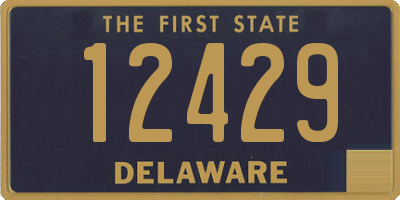 DE license plate 12429