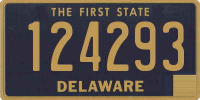 DE license plate 124293