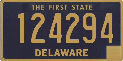 DE license plate 124294