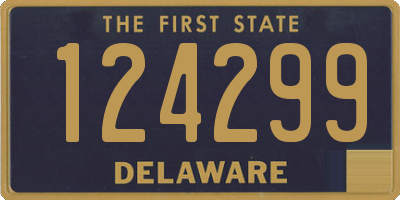 DE license plate 124299