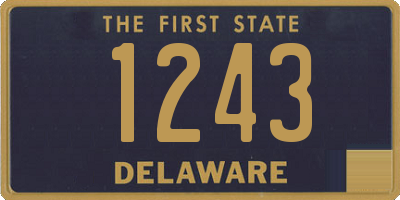 DE license plate 1243