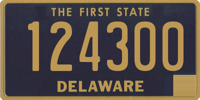 DE license plate 124300