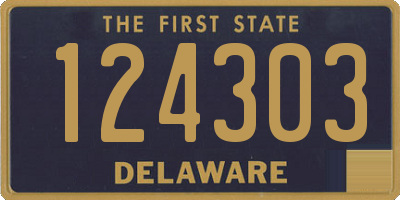 DE license plate 124303