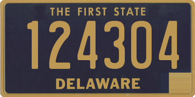 DE license plate 124304