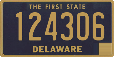 DE license plate 124306