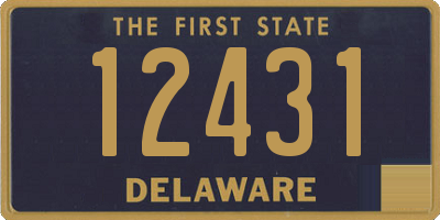 DE license plate 12431