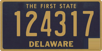 DE license plate 124317