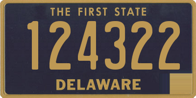 DE license plate 124322