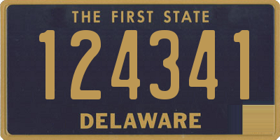 DE license plate 124341