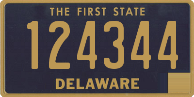 DE license plate 124344