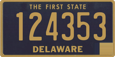 DE license plate 124353