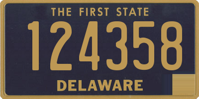 DE license plate 124358