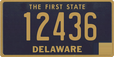 DE license plate 12436