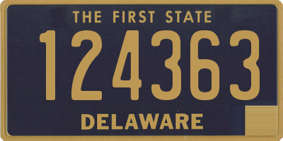 DE license plate 124363