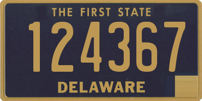 DE license plate 124367