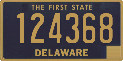 DE license plate 124368