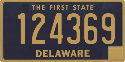 DE license plate 124369