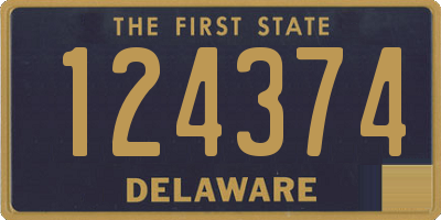 DE license plate 124374