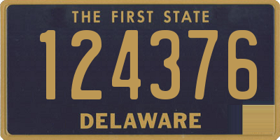 DE license plate 124376