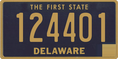 DE license plate 124401