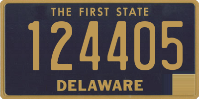 DE license plate 124405