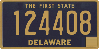 DE license plate 124408