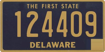 DE license plate 124409