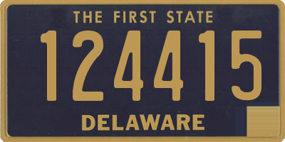 DE license plate 124415