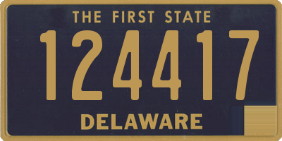 DE license plate 124417