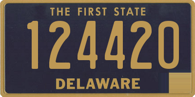 DE license plate 124420