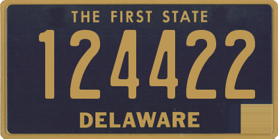 DE license plate 124422